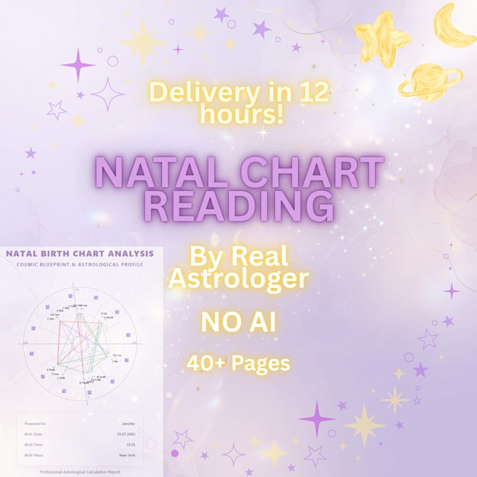 do a detailed professional natal birth chart reading