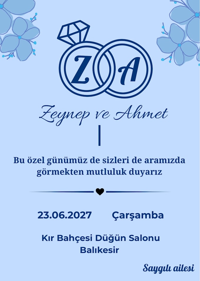 digital wedding invitation desing