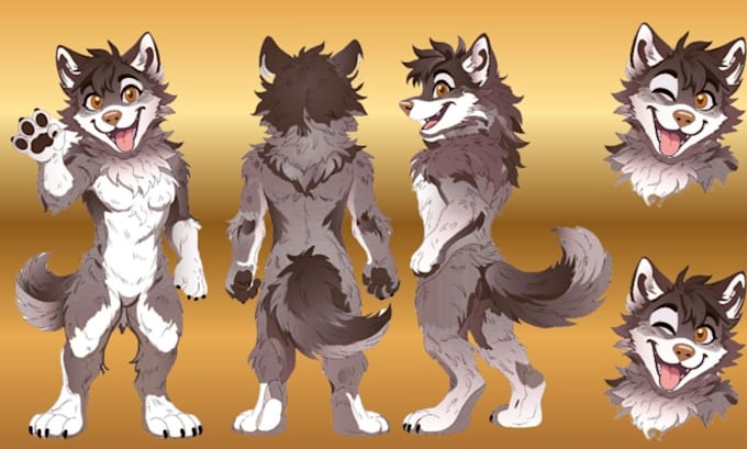 draw furry reference sheet nsfw reference sheet character design ref sheet badge