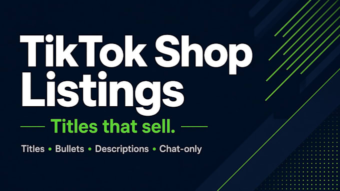 write tiktok shop product titles and listing descriptions