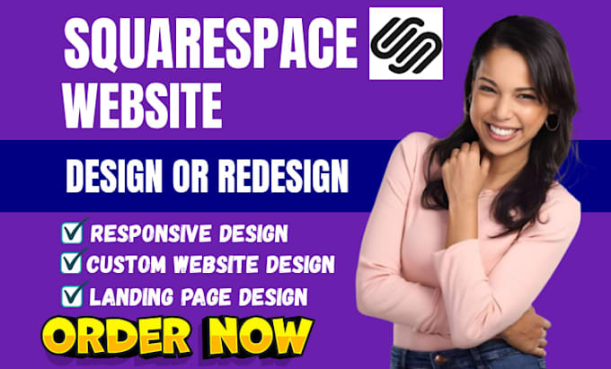 do squarespace website development, design or redesign squarespace blog website