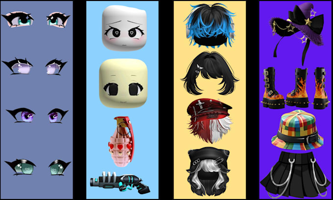 create custom roblox ugc accessories, avatar items and 3d assets