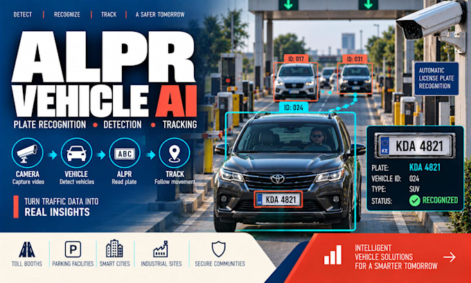 develop alpr license plate recognition vehicle detection and tracking ai