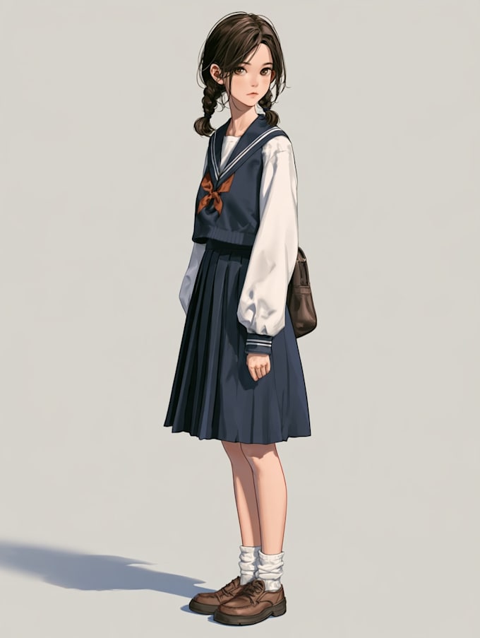 draw anime character illustration