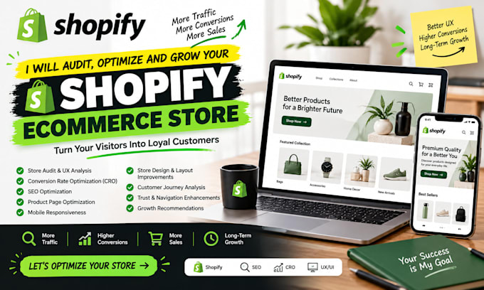 audit, optimize and grow your shopify ecommerce store