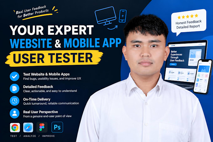 be your expert website and mobile app user tester