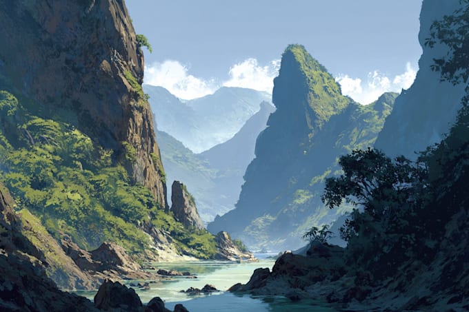 design landscape illustration botanical season