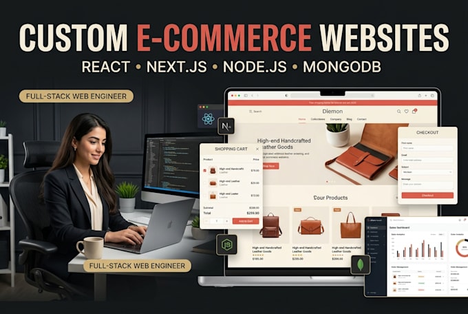 build a custom full stack ecommerce website with nextjs