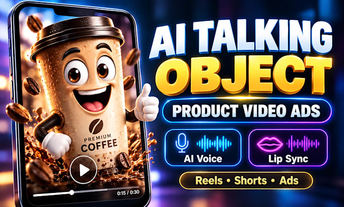 create viral ai talking object talking product video ads