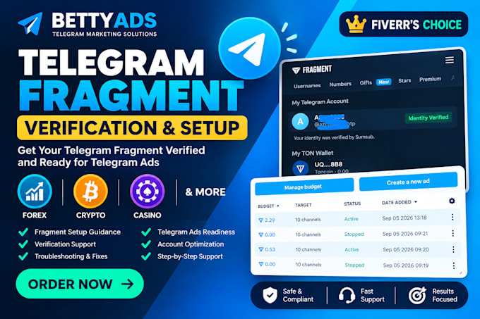 do telegram fragment verification verified fragment account tg ads in 30 minutes