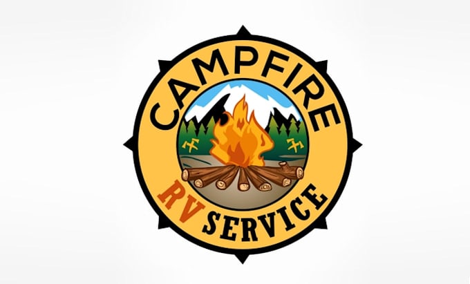 design monogram mobile rv service logo