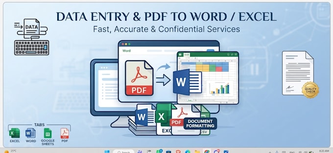 convert PDF to word and format documents