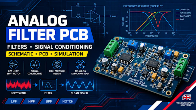 design analog filters and signal conditioning circuits