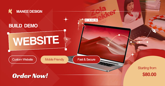 create a professional responsive demo website
