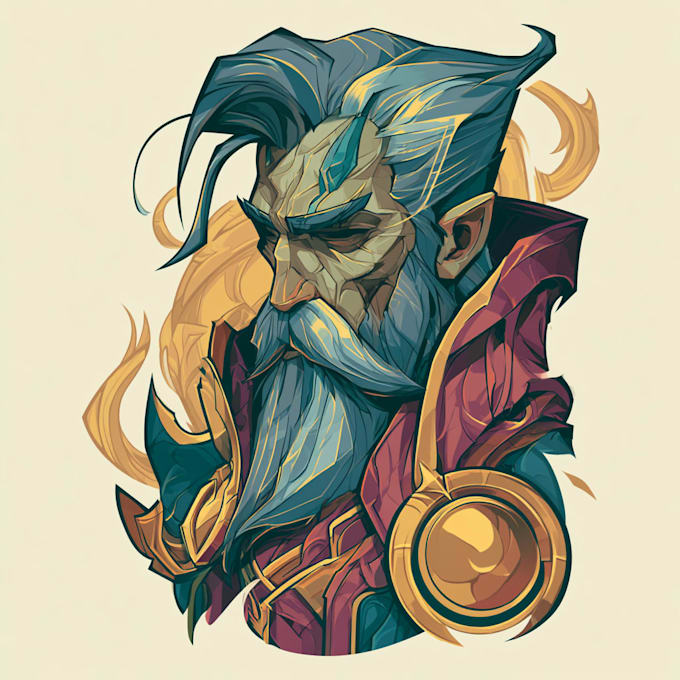 create a fantasy game logo