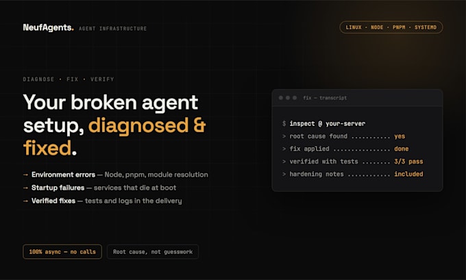 fix your broken ai agent setup and get it running
