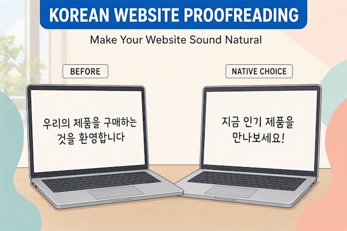 review your korean from a native korean reader perspective