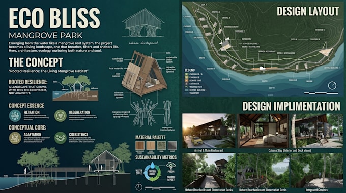 create a landscape architecture masterplan 3d rendering