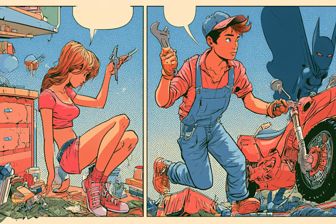 comic book illustration graphic novel comic book