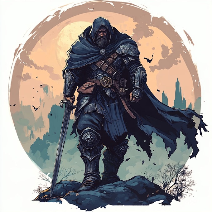 make a fantasy game logo