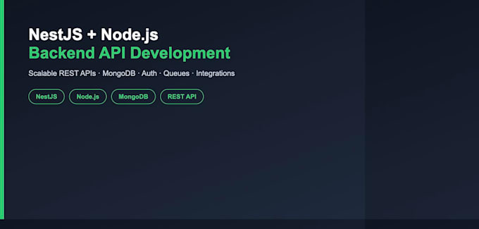 build a scalable nestjs nodejs backend API with mongodb