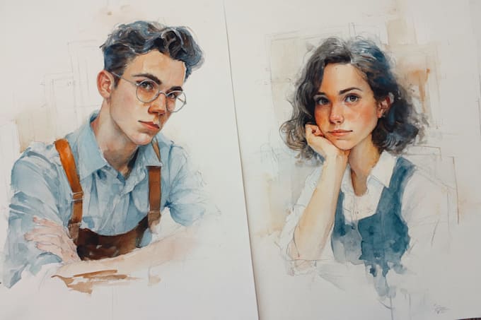 create semi realistic characters for you