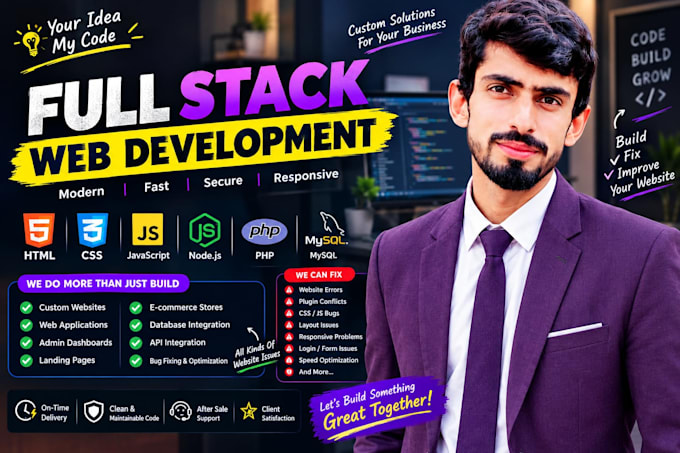 custom website development, full stack frontend backend, lovable dev