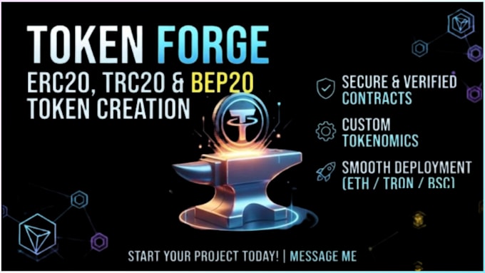 erc20, bep20 and trc20 smart contract development