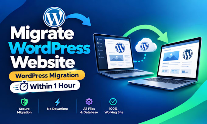 migrate wordpress website, wordpress migration within 1 hour