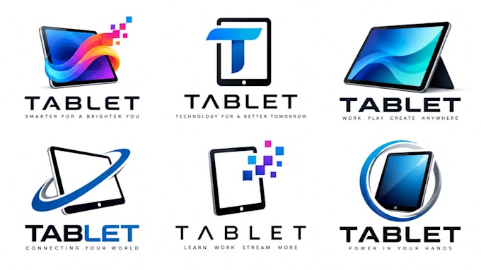 professional , mobile, technology, innovative or electronics tablet logo