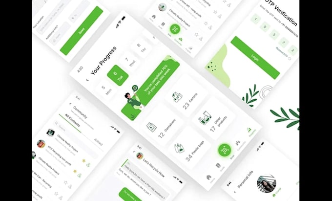 develop custom mobile app with API, mongodb and a backend