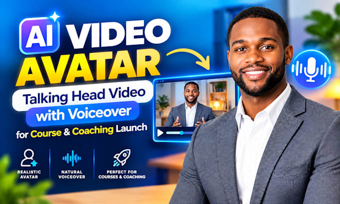 ai talking head course launch video webinar promo course sales vsl for coaches