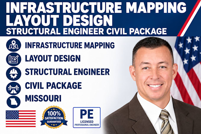 infrastructure mapping layout design structural engineer civil package missouri