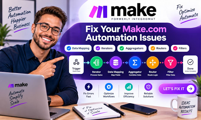 build, fix make com data mapping iterators aggregators routers and filters