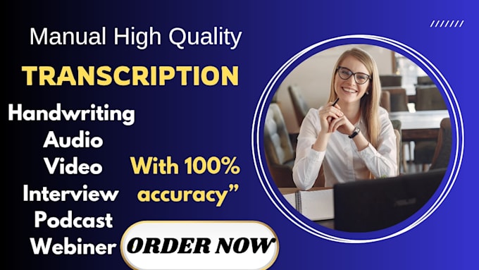 accurately transcribe audio, video and handwritten notes to text