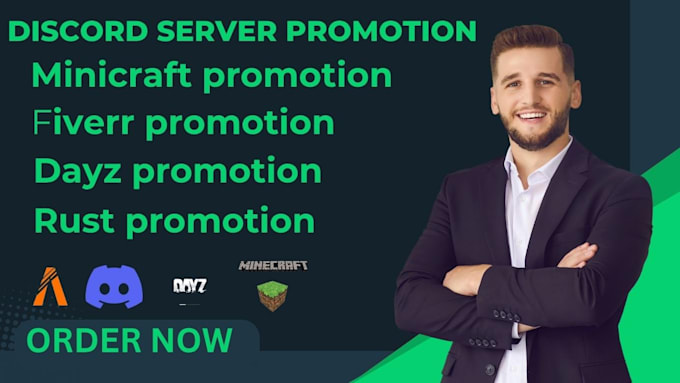 discord server promotion, fivem ads, rust, dayz, minecraft, gaming promotion