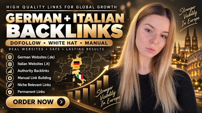 create UK US and european authority backlinks