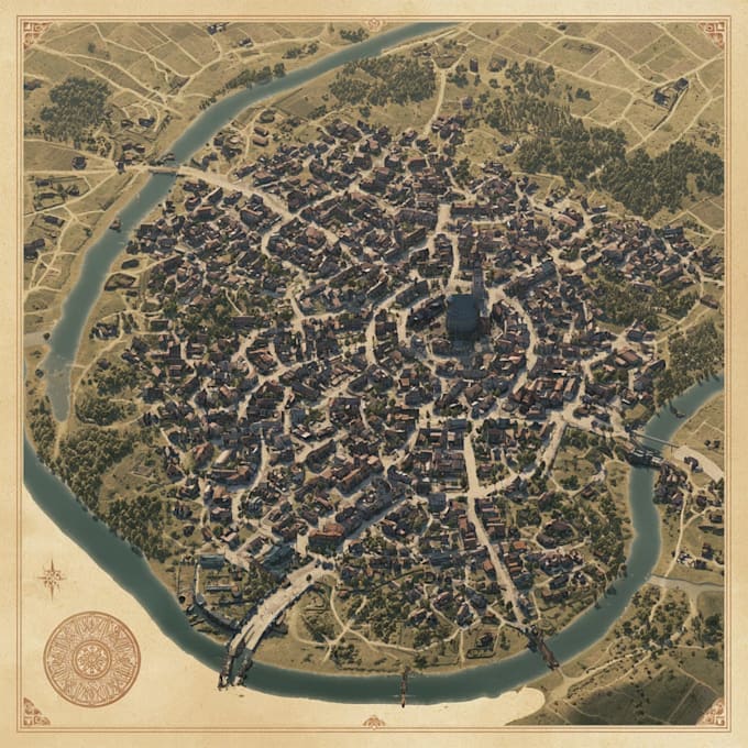 draw your dnd town map