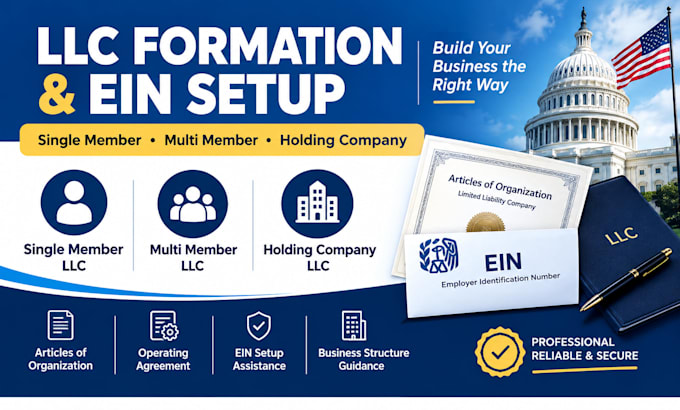 do single membership llc, multi membership llc, ein setup, holding company llc