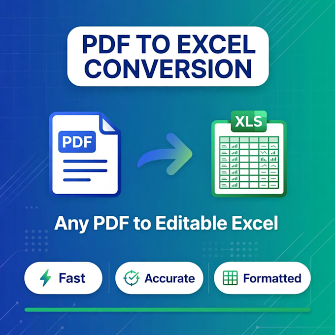 convert scanned pdf, image to editable excel spreadsheet