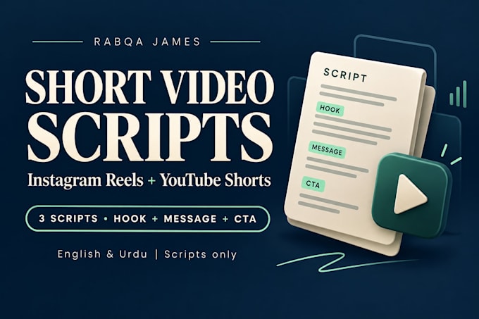 write short video scripts for instagram reels and youtube shorts