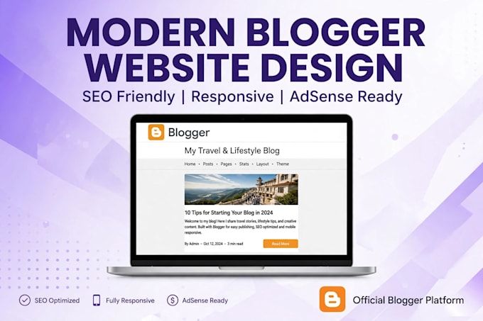 design responsive blogger blogspot with premium theme