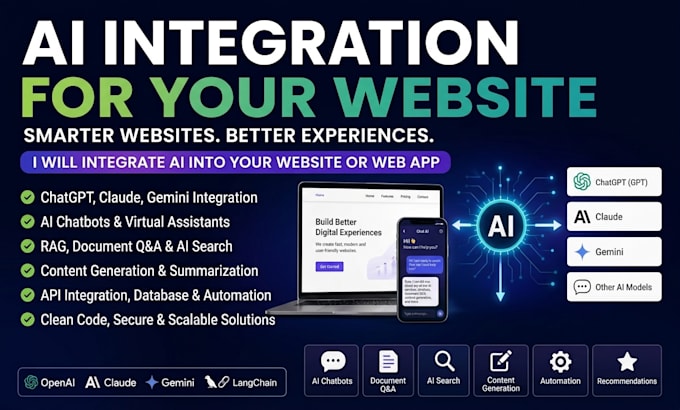 integrate ai into your website or web application
