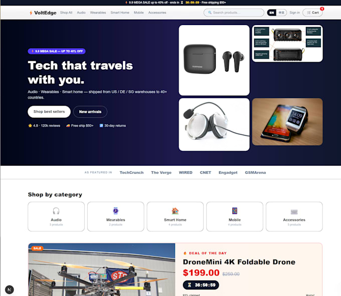 build a custom ecommerce store with payment and admin panel