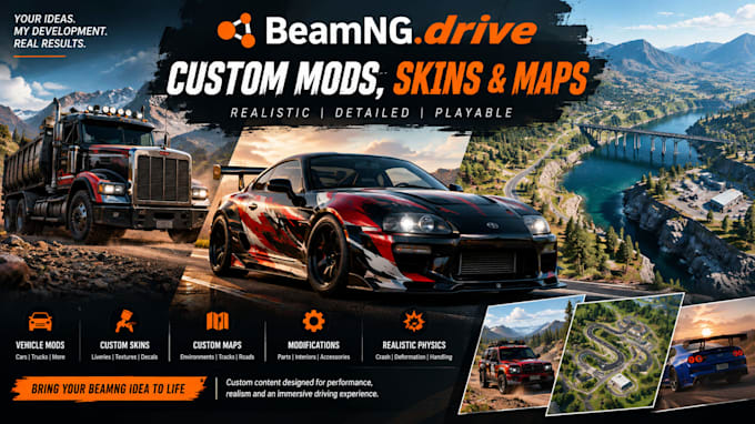 develop beamng emergency vehicle mods with physics and light