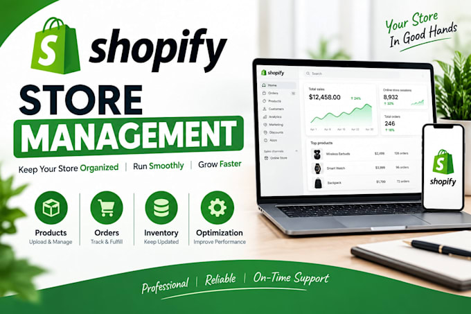 shopify website development and managment