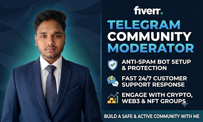 be your web3 telegram community moderator and chat support