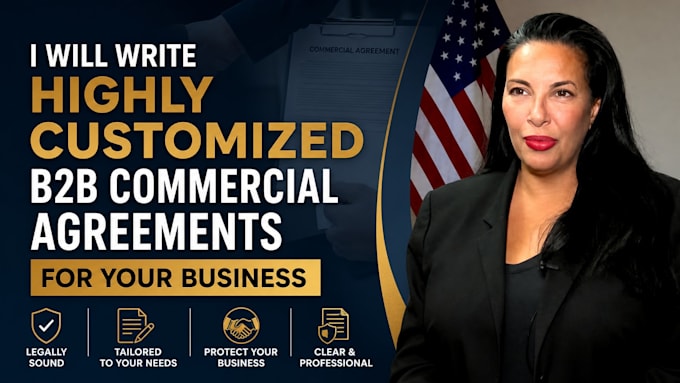 write highly customized b2b commercial agreements for your business