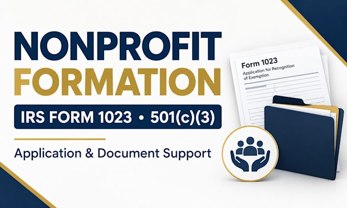 help form your nonprofit and prepare your irs form 1023 application
