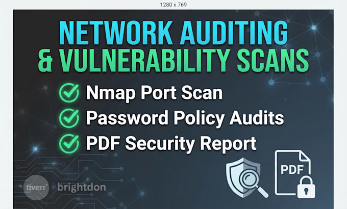 be your network security auditor and run a vulnerability scan